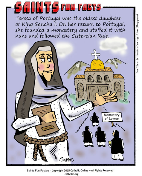 St. Teresa of Portugal Fun Fact Image