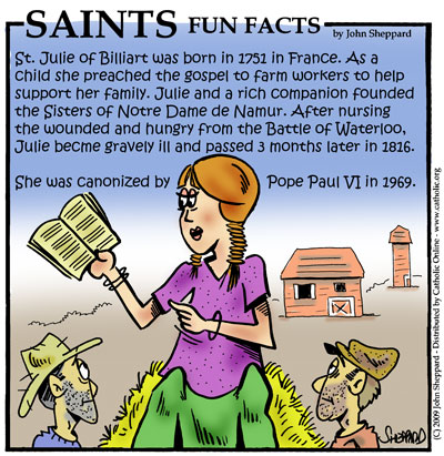 St. Julie Billiart Fun Fact Image